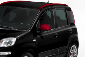 Genuine Fiat Panda Longitduinal Roof Bars Red 50926777