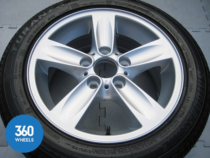 Genuine BMW 1 Series 16" 140 5 Spoke Alloy Wheel Bridgestone Tyre 6.76mm 36116775619