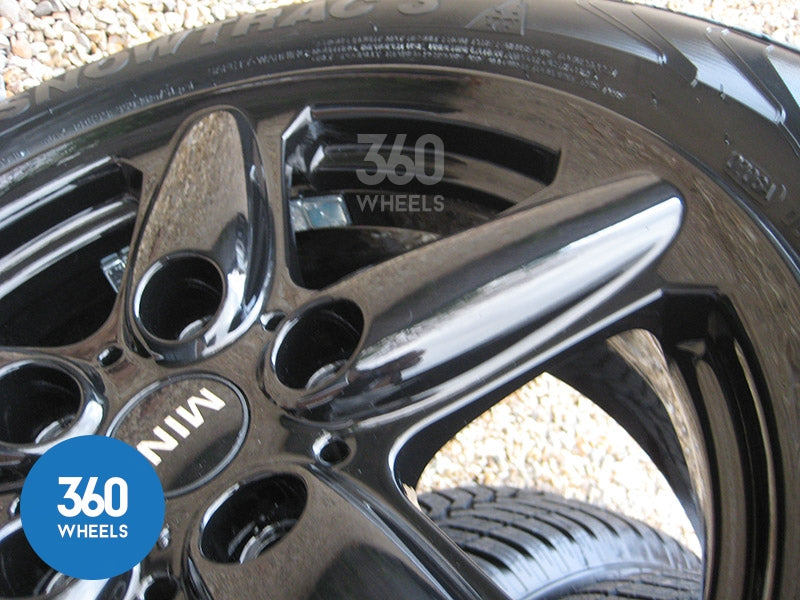 Genuine MINI Countryman Paceman 16" 5 Star Spoke 124 Black Alloy Wheel Winter Tyres Package 36109803720