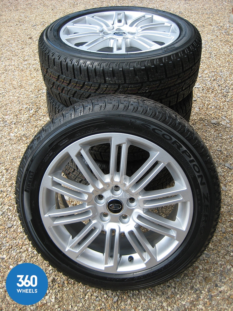 Genuine Land Rover Discovery 3 4 20" 10 Split Spoke Alloy Wheels New Pirelli Tyres