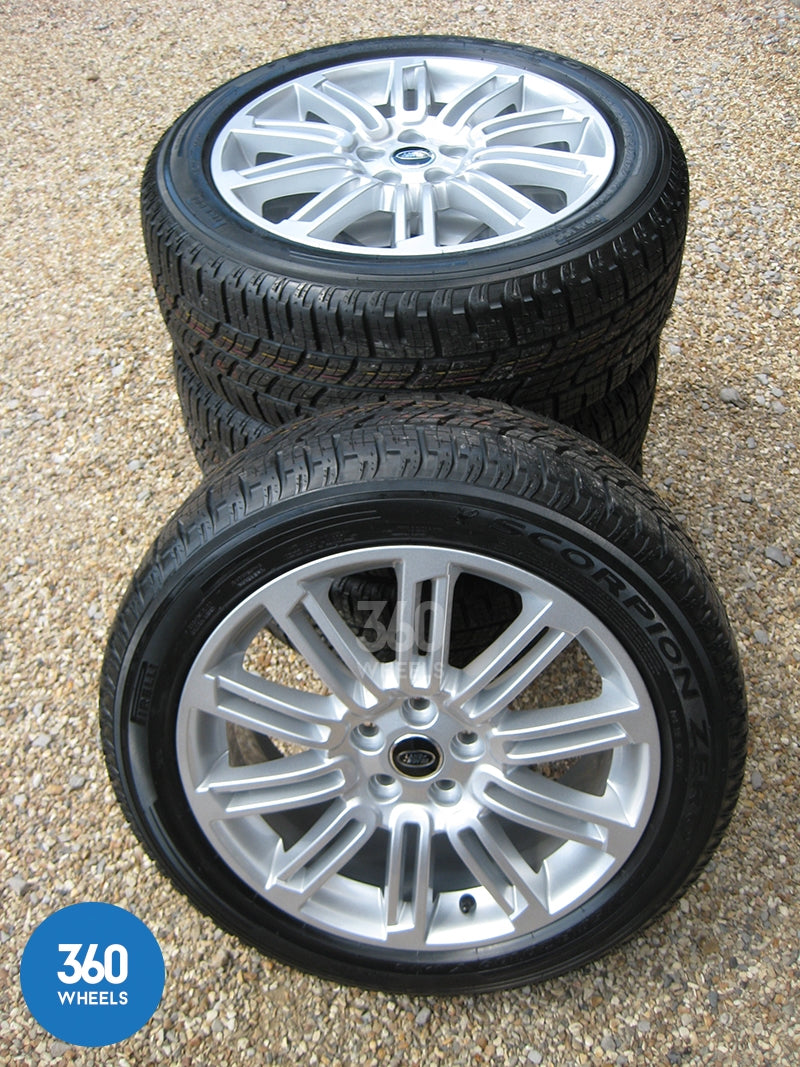 Genuine Land Rover Discovery 3 4 20" 10 Split Spoke Alloy Wheels New Pirelli Tyres