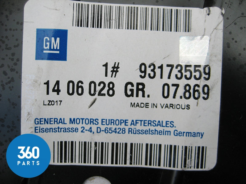 New Genuine Vauxhall Corsa C Crash Limiter To Rear End Panel Support 93173559