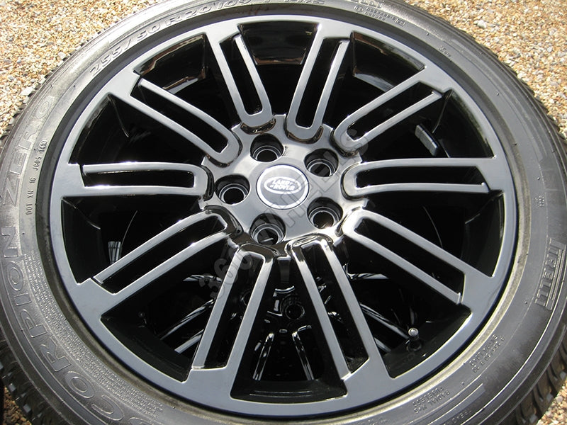 Genuine Land Rover Discovery 4 20" Gloss Black 10 Split Spoke Alloy Wheels Tyres