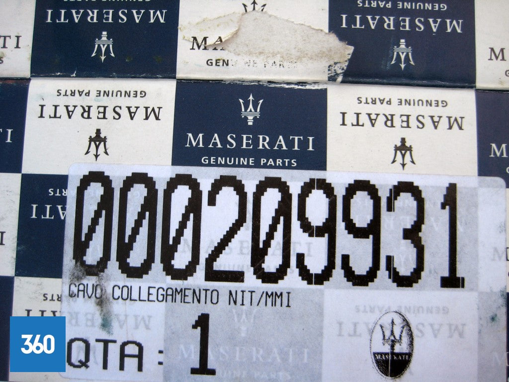 Genuine Maserati 4200 Connecting Cable System NIT To MMI 209931