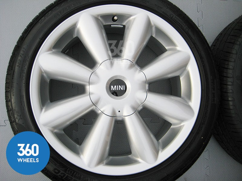 Genuine Mini Countryman 18" R126 Turbo Fan Alloy Wheels Pirelli Tyres 336109803724