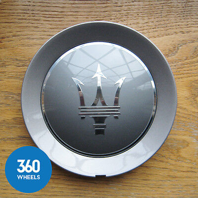 Genuine Maserati Ghibli QP Centre Caps Wheel Badge Large Grey 670015327