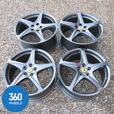 Genuine Ferrari FF 20" 5 Spoke Gunmetal Grey Alloy Wheels 260698 260697