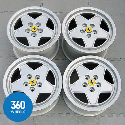 Genuine Ferrari Testarossa 16" Alloy Wheel Set 5 Bolt 134685 138051