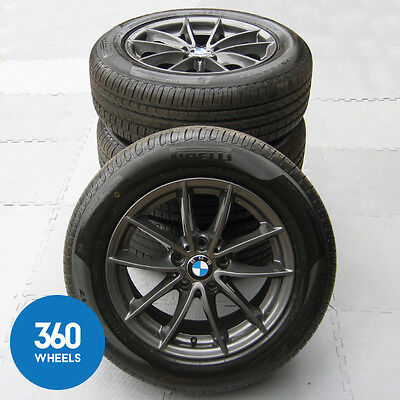 Genuine Bmw 17" 304 M Sport V Spoke Alloy Wheels New Pirelli Tyres 36116787575