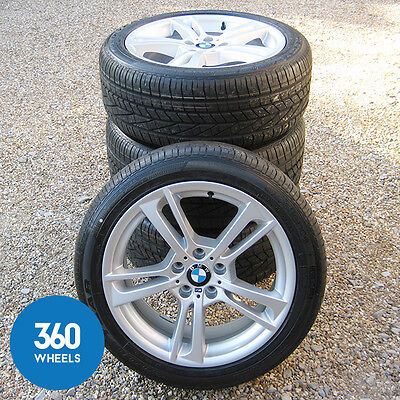 Genuine BMW 19" 369 M Sport Double 5 Spoke Alloy Wheels New Goodyear Excellence RSC Runflat Tyres 36117844250 36117844251