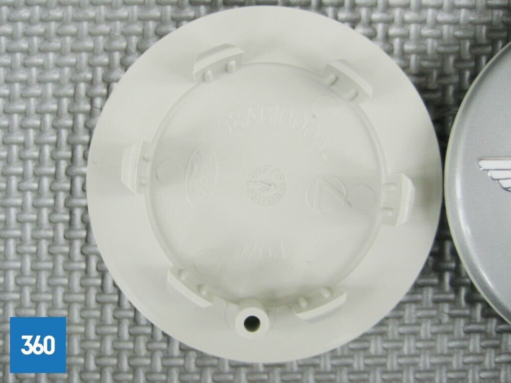 Genuine Aston Martin Painted Silver Green Centre Caps 4R12-126227-AA