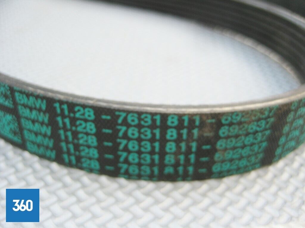 Genuine BMW 1 3 Series Alternator Water Pump Ribbed V Drive Belt 11287631811