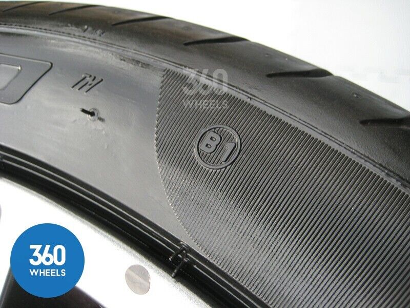 New Genuine Bentley Continental GT GTC Speed 20" Dark Metal 13 Spoke Alloy Wheel Set Pirelli Tyres