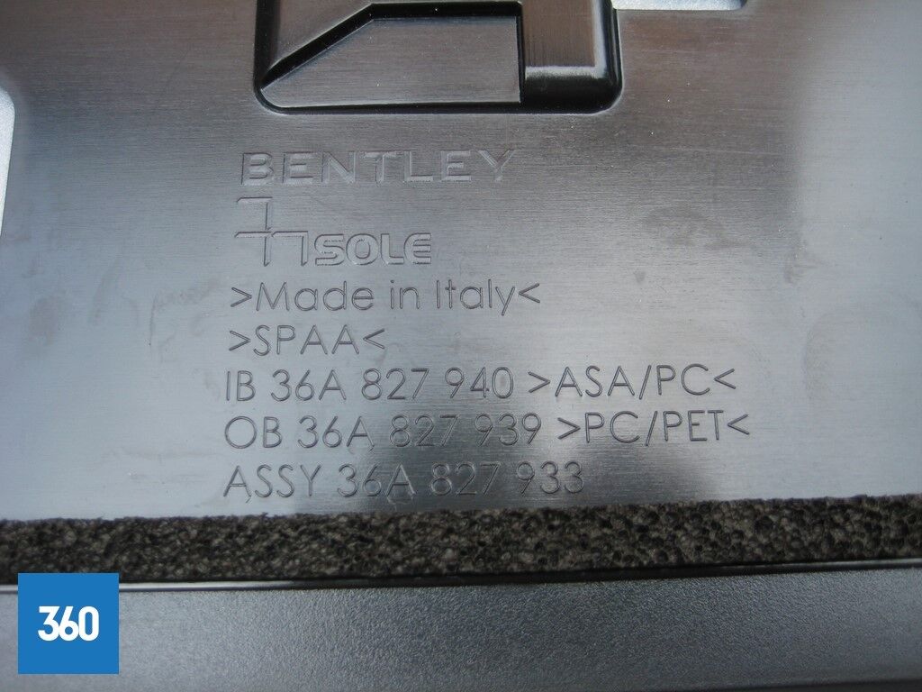 Genuine Bentley Bentayga Grey Silver Rear Roof Spoiler 36A827933