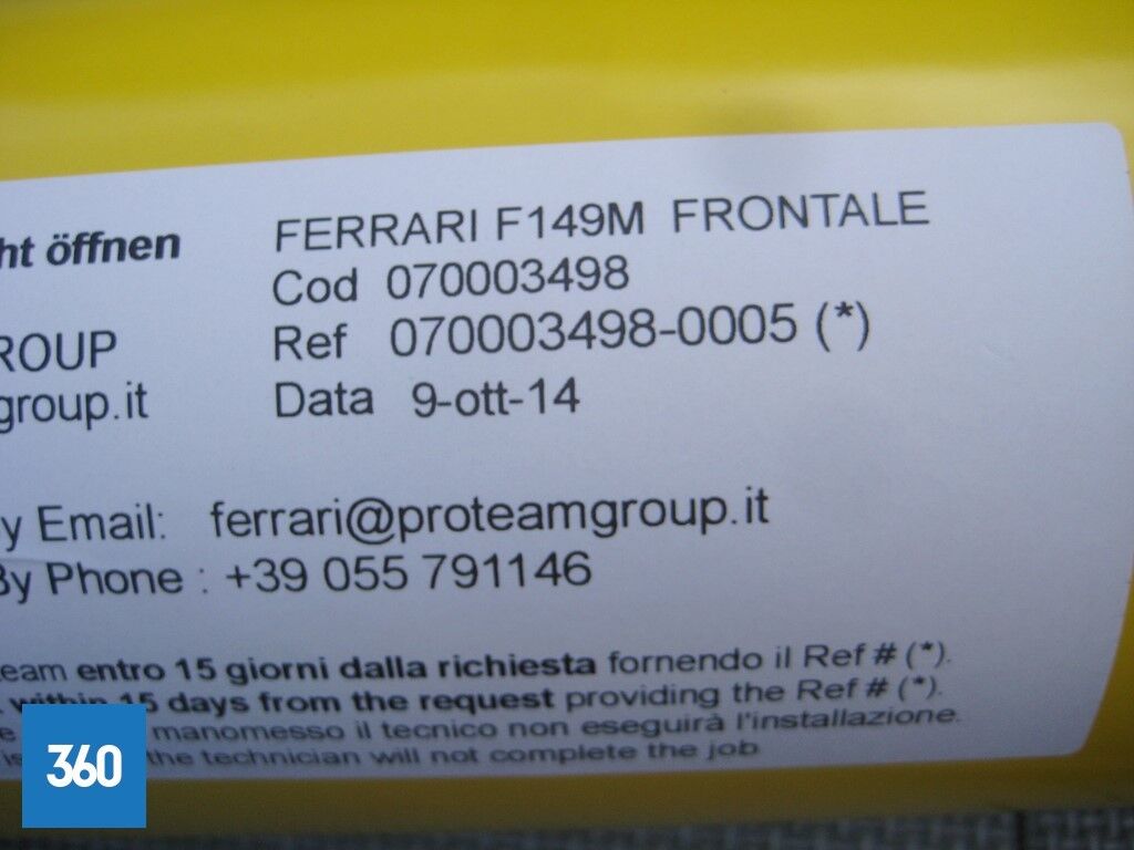 Genuine Ferrari California T Protective Film Kit Anti Stone Chip PPF 70003498