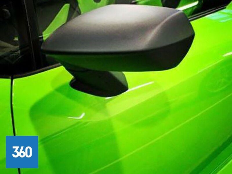 Genuine Lamborghini Huracan Aesthetics Kit Wing Mirrors Stripe Kit Satin Black 4T0898820A