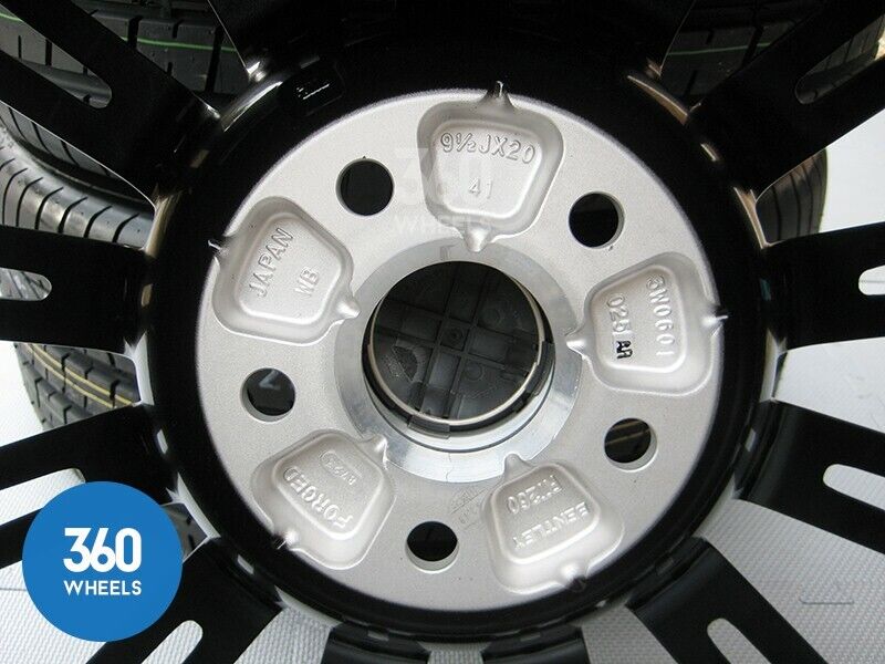 New Genuine Bentley Continental GT GTC Speed 20" Dark Metal 13 Spoke Alloy Wheel Set Pirelli Tyres
