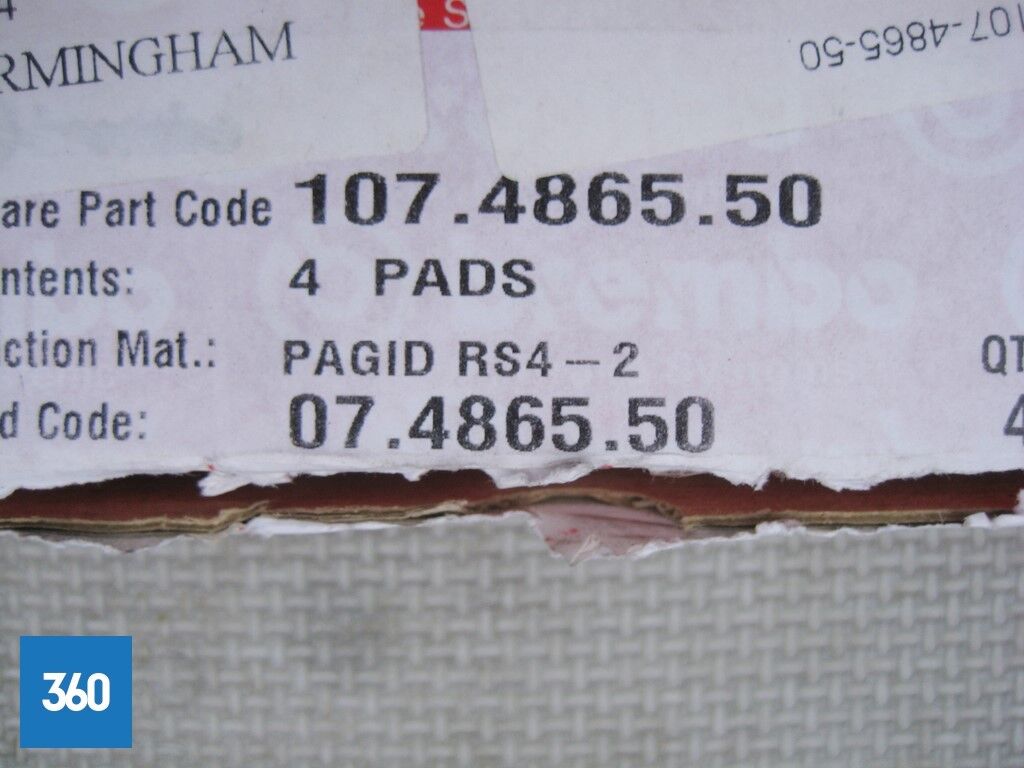 Genuine Lamborghini Diablo Murcielago SV Brake Pads 0032000561