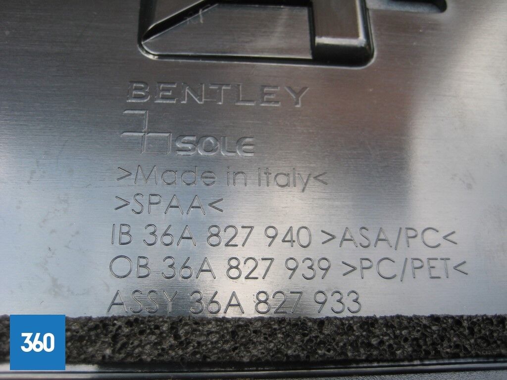 Genuine Bentley Bentayga Grey Anthracite Rear Roof Spoiler 36A827933