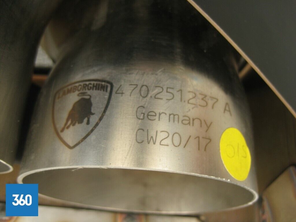Genuine Lamborghini Aventador S Exhaust Tail Pipe Cover Exit 470251237A