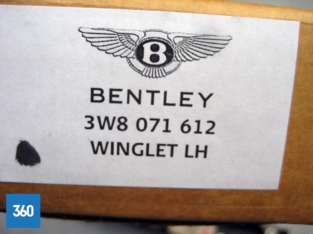 Genuine Bentley Continental GT GTC Carbon Air Duct Guide Wing LH NS 3W8071612