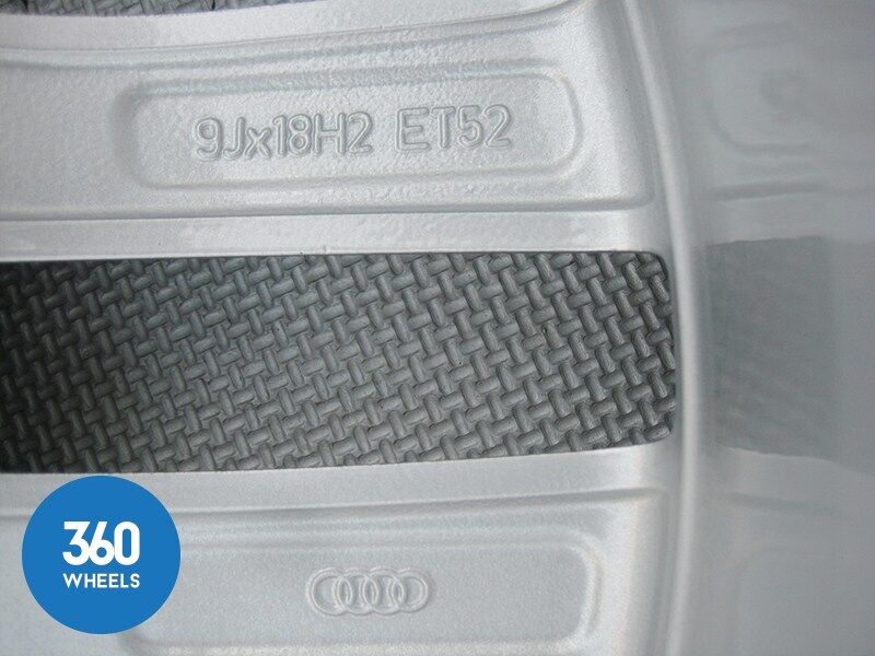 Genuine Audi TTRS 18" 5 10 Double Spoke 9J Silver Alloy Wheel 8J0601025AN
