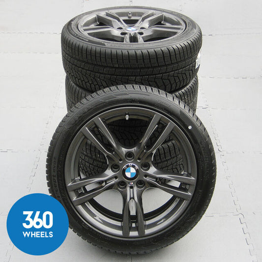 Genuine BMW 18" 400 M Sport Grey Hankook Winter Alloy Wheel Set 36117845880 36117845881