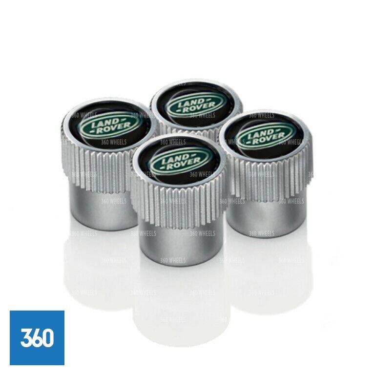 Genuine Land Rover Range Rover Black Green Wheel Valve Dust Caps LR027560