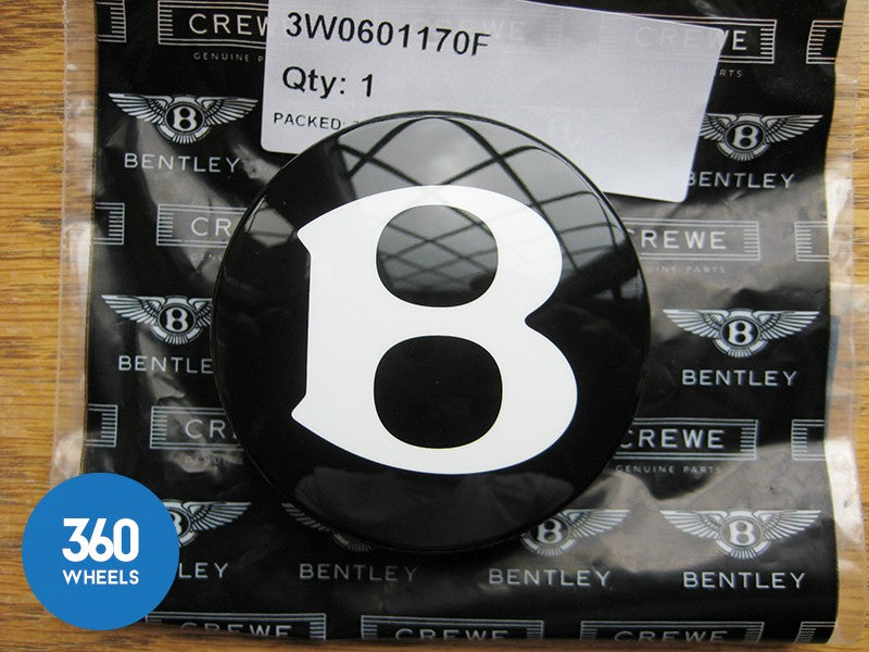 Genuine Bentley Continental GT GTC Spur Centre Cap Hub Badge 3W0601170F