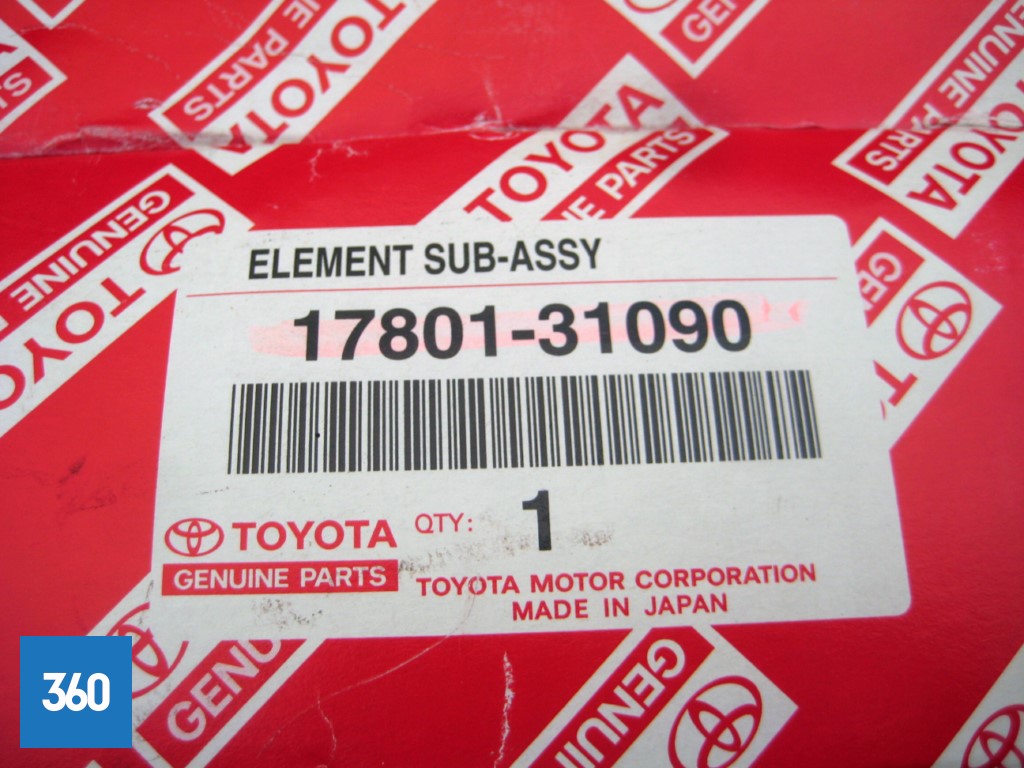 Genuine Toyota Air Filter Avensis II Hilux Land Cruiser 1GR-FE 17801-31090