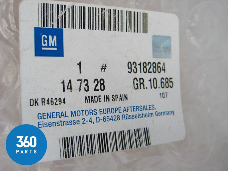 Genuine Vauxhall Corsa C Cover Rear Door Window Metal Right 93182864