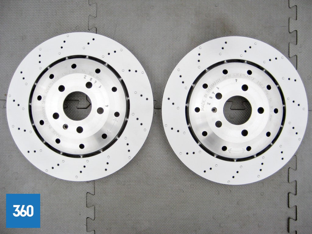 Genuine Lamborghini Gallardo R8 560 550 570 Rear Brake Discs Set 420615601F