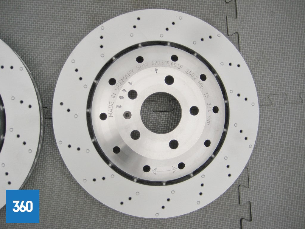 Genuine Lamborghini Gallardo R8 560 550 570 Rear Brake Discs Set 420615601F
