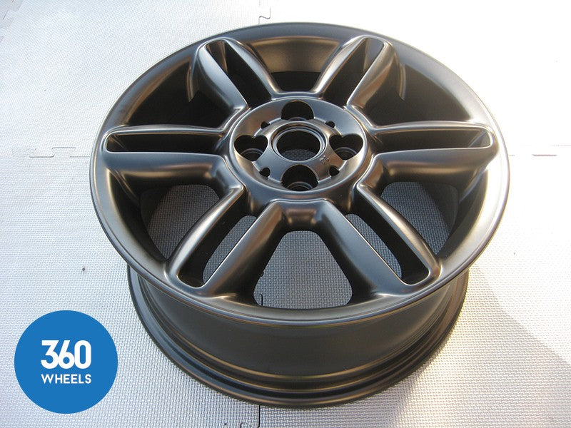 Genuine MINI 16" 6 Star Twin Spoke Matt Black Alloy Wheel R119 36116856969