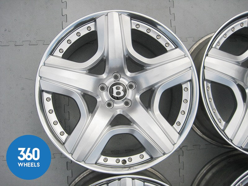 Genuine Bentley Continental 21" Mulliner 2 Piece Alloy Wheel Set 3W0601025DA