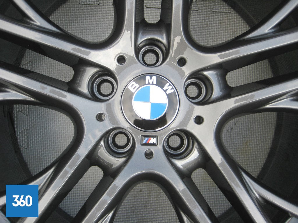 Genuine BMW 20" X3 X4 310 M Sport Double Spoke Ferric Grey Alloy Wheel Set F25 F26