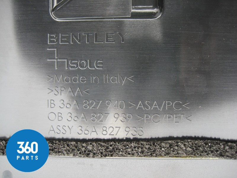 Genuine Bentley Bentayga Grey Hallmark Silver Rear Roof Spoiler 36A827933