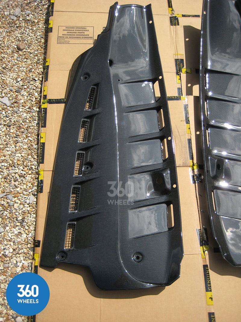 Genuine Ferrari F430 Carbon Engine Covers Shields Scuderia 16M 81266400 6860
