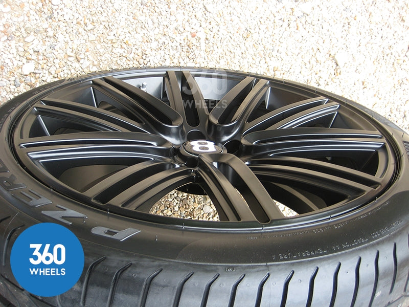 Genuine Bentley 21" Speed 10 Spoke Black Alloy Wheels with Pirelli P Zero Tyres 3W0601025DN