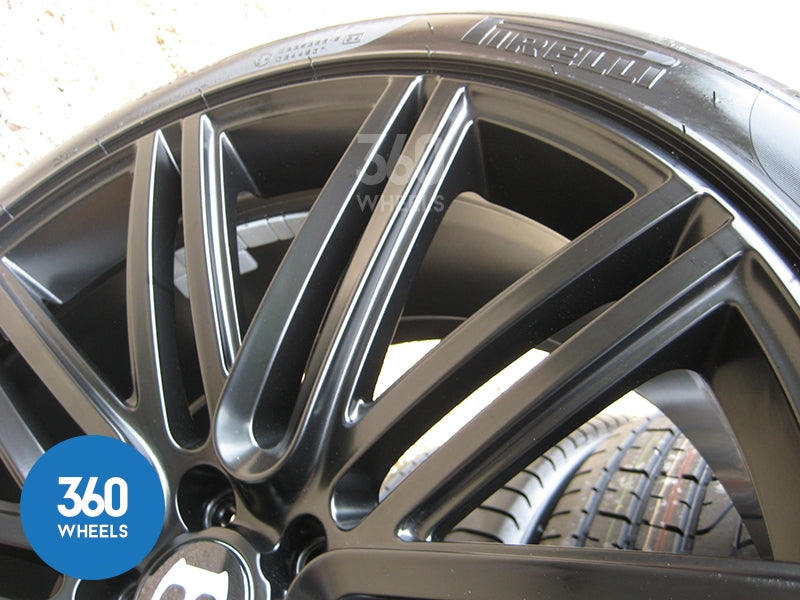 Genuine Bentley 21" Speed 10 Spoke Black Alloy Wheels with Pirelli P Zero Tyres 3W0601025DN