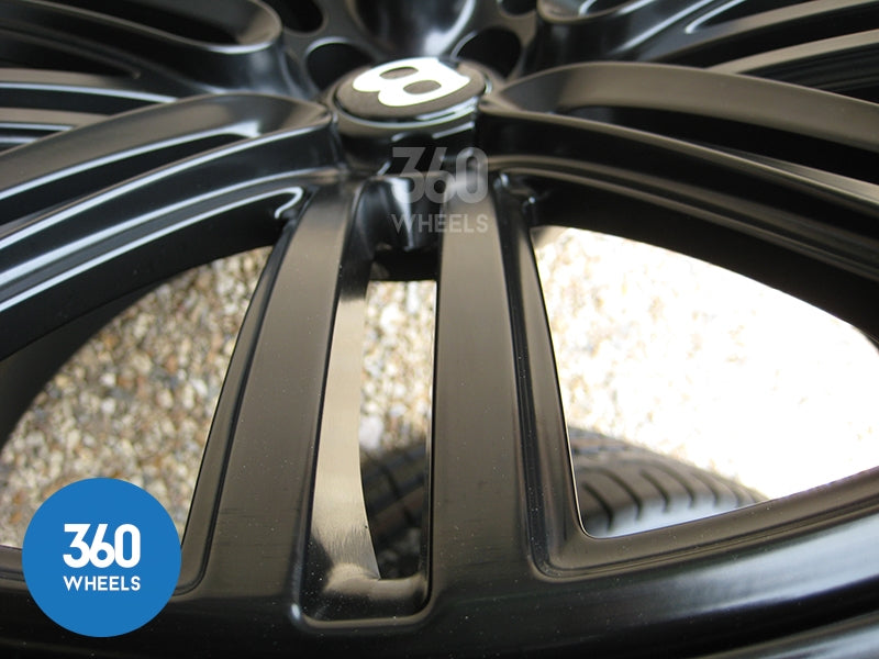 Genuine Bentley 21" Speed 10 Spoke Black Alloy Wheels with Pirelli P Zero Tyres 3W0601025DN