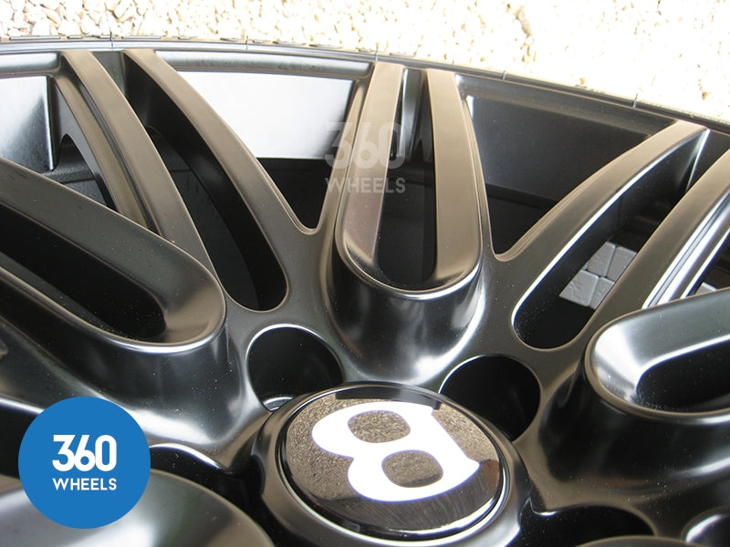 Genuine Bentley 21" Speed 10 Spoke Black Alloy Wheels with Pirelli P Zero Tyres 3W0601025DN