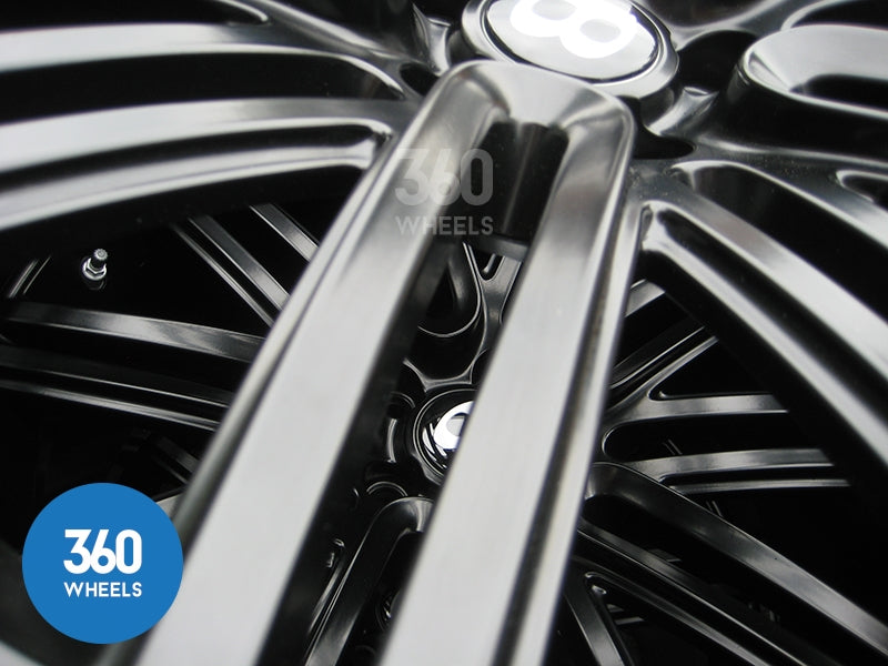 Genuine Bentley 21" Speed 10 Spoke Black Alloy Wheels with Pirelli P Zero Tyres 3W0601025DN