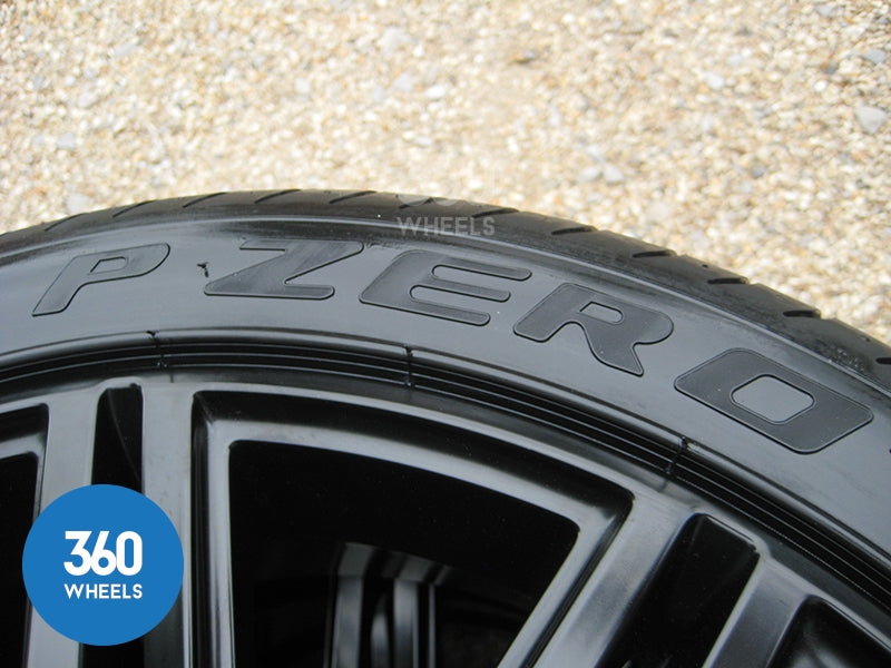Genuine Bentley 21" Speed 10 Spoke Black Alloy Wheels with Pirelli P Zero Tyres 3W0601025DN