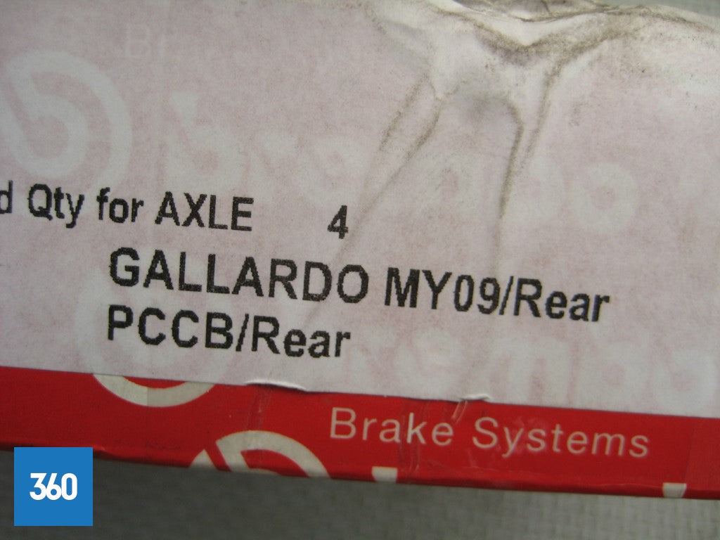 Genuine Lamborghini Gallardo LP570 LP560 LP550 Brembo Rear Brake Pad Set 420698451F