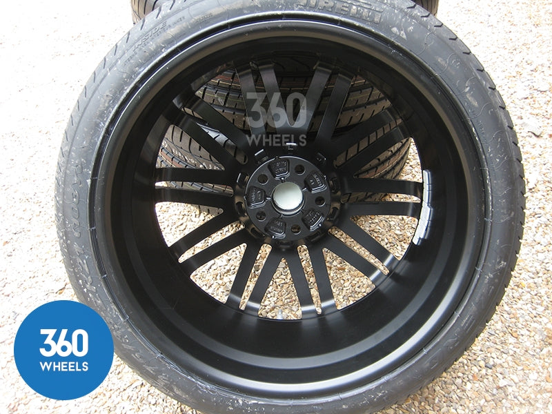 Genuine Bentley 21" Speed 10 Spoke Black Alloy Wheels with Pirelli P Zero Tyres 3W0601025DN