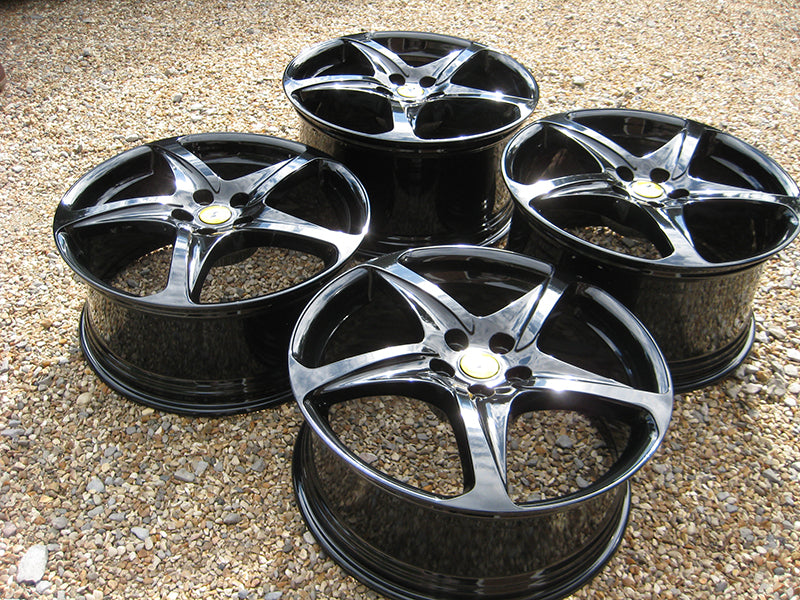 Genuine Ferrari FF 20" 5 Twist Spoke Black Alloy Wheels 260697 274882 273270
