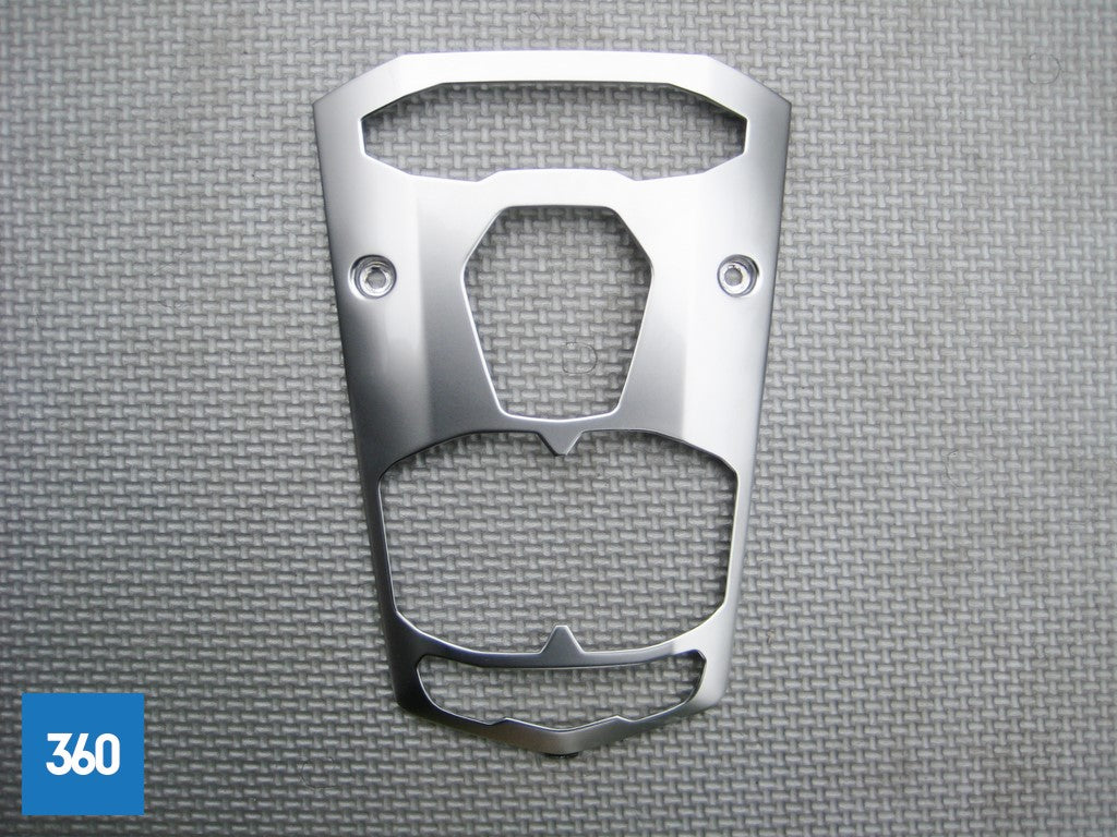 Genuine Lamborghini Aventador Front Tunnel Dashboard Console Ornament Trim Silver 470907047