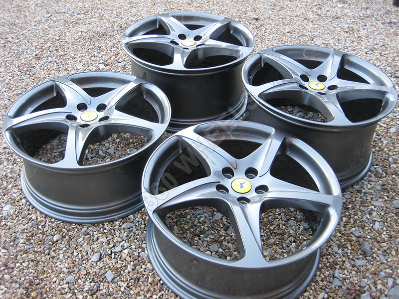 Genuine Ferrari FF 20" 5 Spoke Gunmetal Grey Alloy Wheels 260698 260697