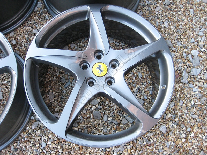 Genuine Ferrari FF 20" 5 Spoke Gunmetal Grey Alloy Wheels 260698 260697